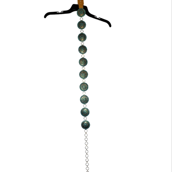 TURQUOISE CONCHO BELT NWT 42.5 inches - Picture 2 of 3